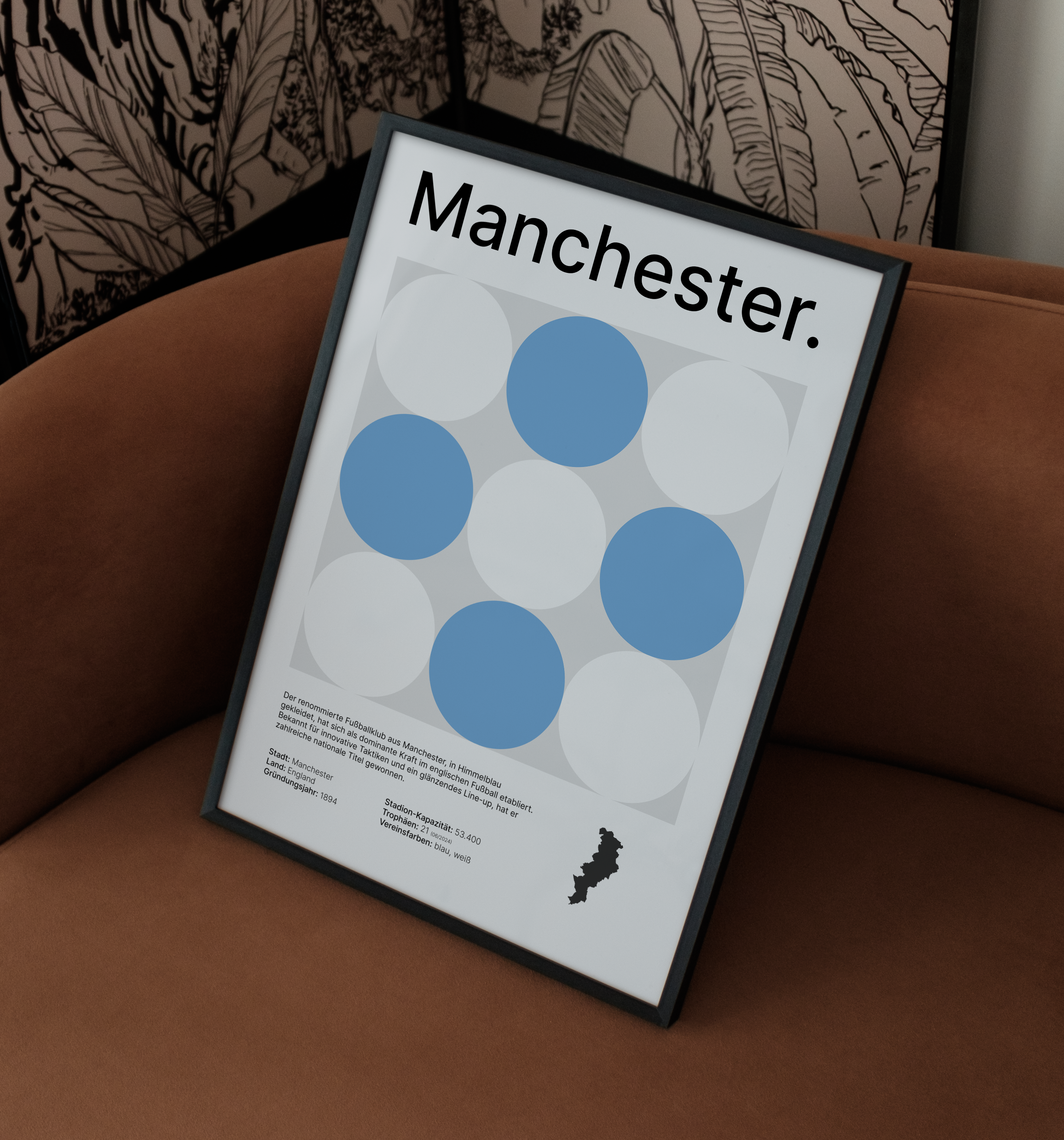 Manchester blau | Poster
